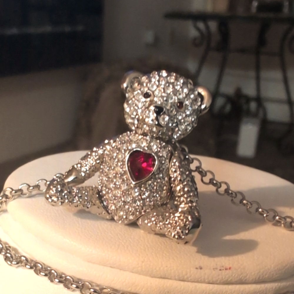 PJM Crystal Jointed Teddy Bear